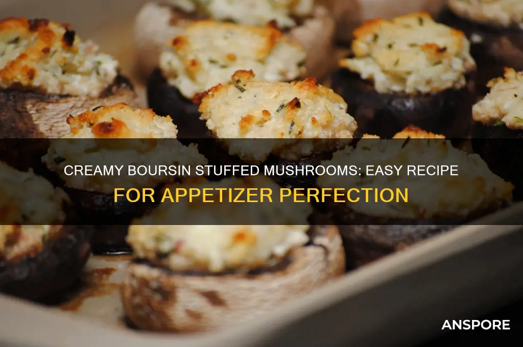 how to make boursin stuffed mushrooms