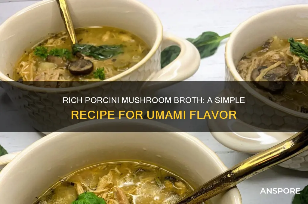 how to make broth out of dried porcini mushrooms