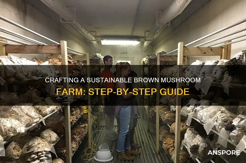 how to make brown mushroom farm