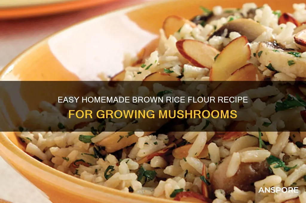 how to make brown rice flour for mushrooms