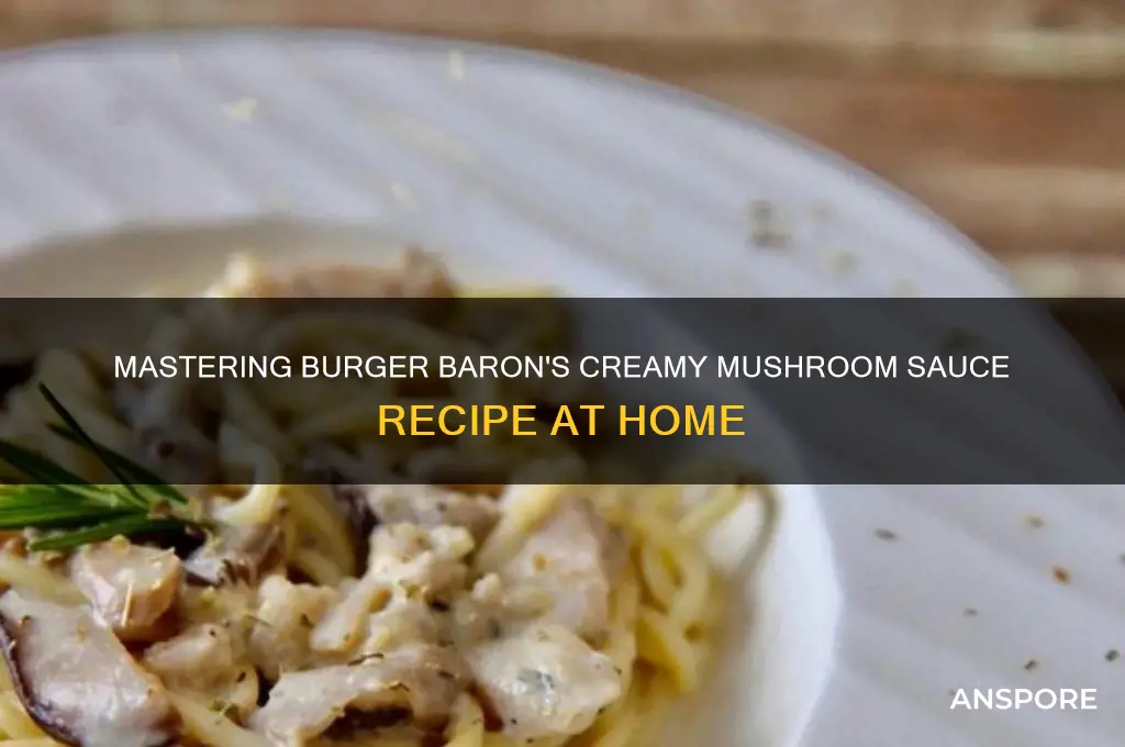 how to make burger baron mushroom sauce