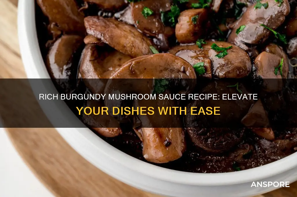 how to make burgundy mushroom sauce