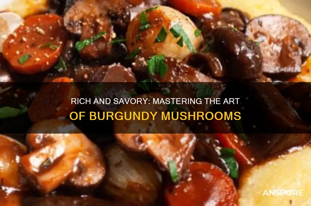 how to make burgundy mushrooms