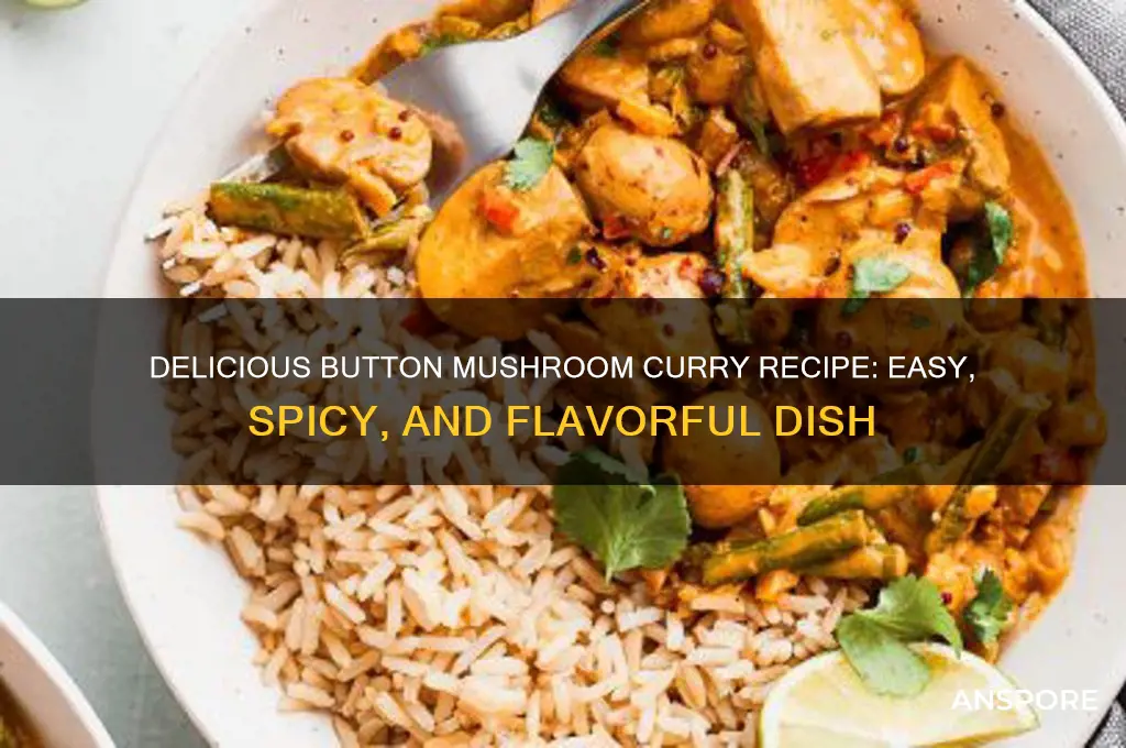 how to make button mushroom curry