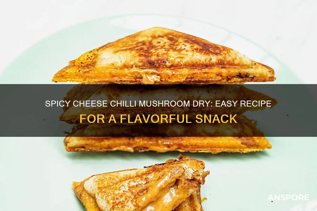 how to make cheese chilli mushroom dry