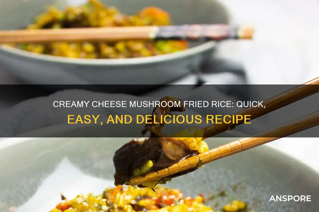 how to make cheese mushroom fried rice
