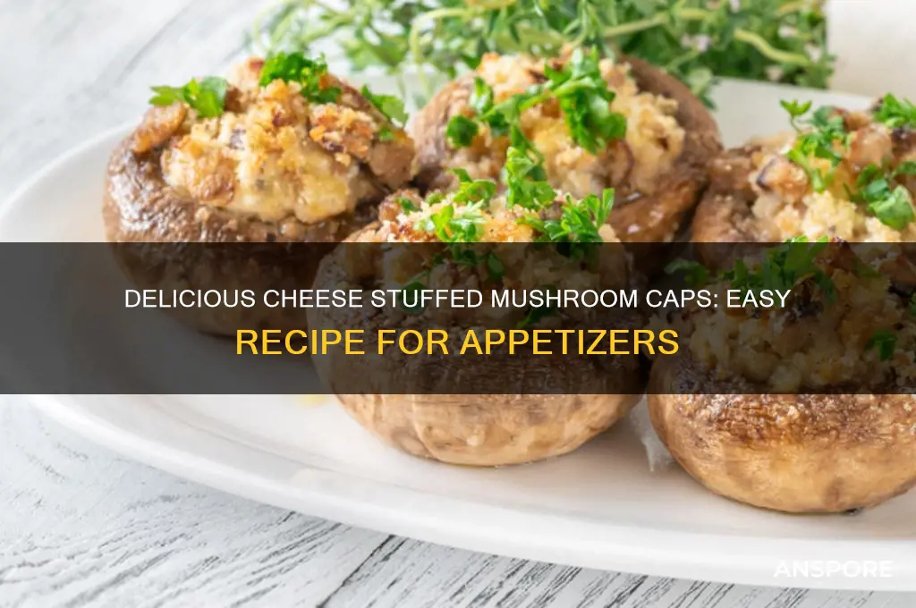 how to make cheese stuffed mushroom caps