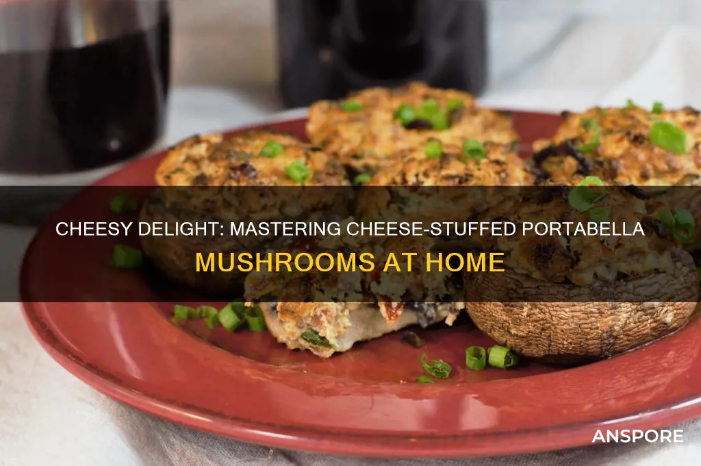 how to make cheese stuffed portabella mushrooms