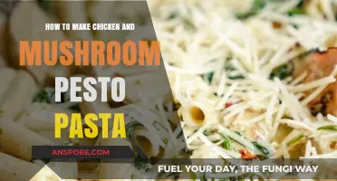 Creamy Chicken Mushroom Pesto Pasta: Easy Recipe for Dinner Tonight