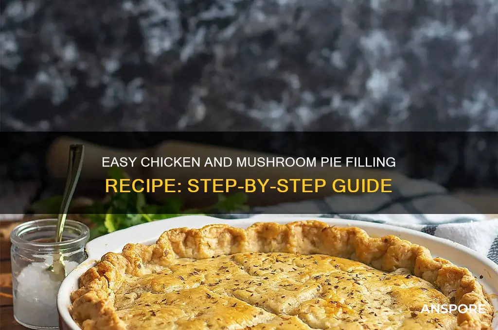 how to make chicken and mushroom pie filling