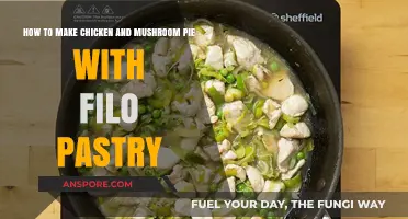 Crispy Filo Pastry Chicken and Mushroom Pie Recipe: Easy Steps