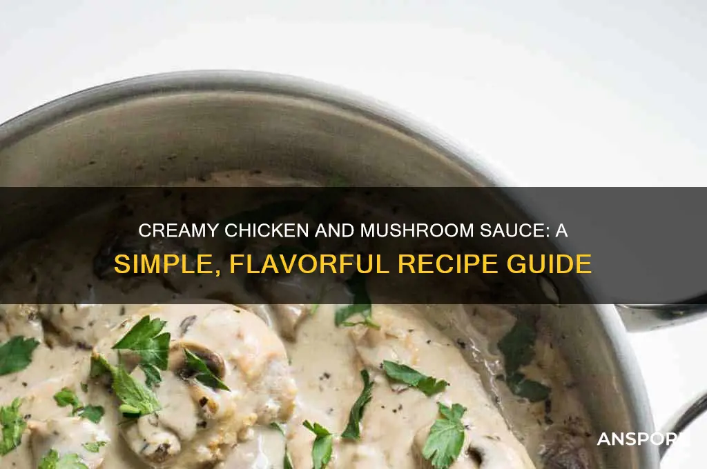 how to make chicken n mushroom sauce