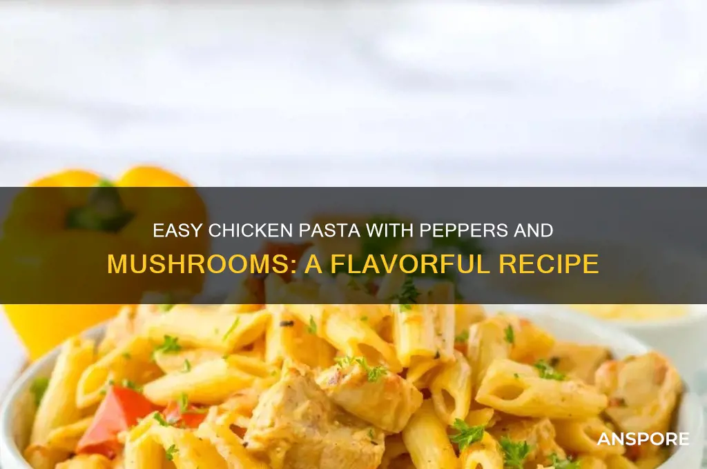 how to make chicken pasta peppers and mushrooms