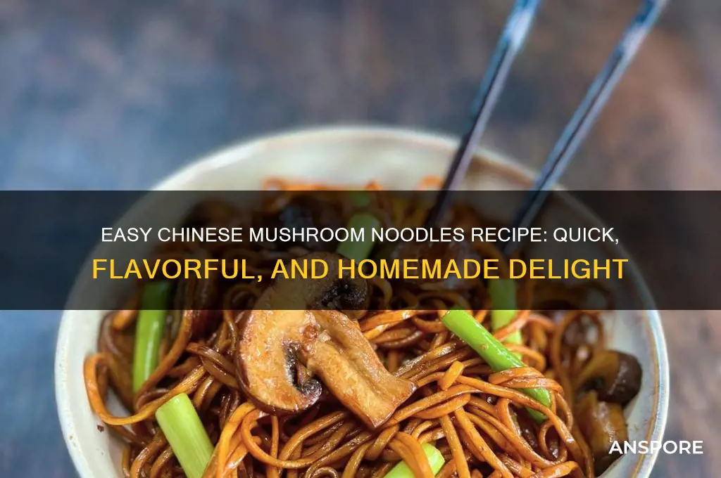 how to make chinese mushroom noodles