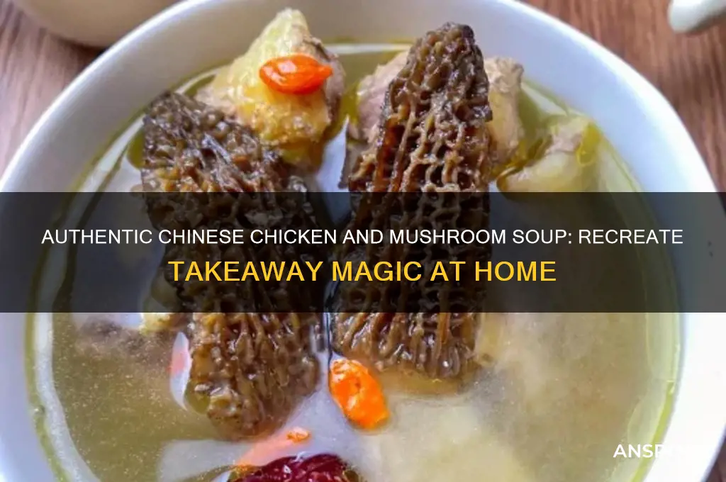 how to make chinese takeaway chicken and mushroom soup