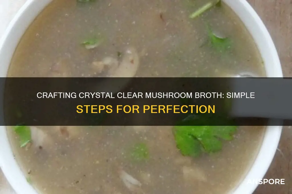 how to make clear mushroom broth