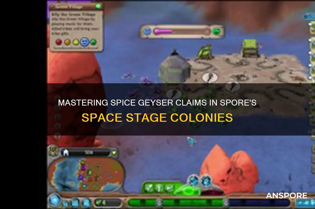 how to make colonies claim spice geysers space stage spore