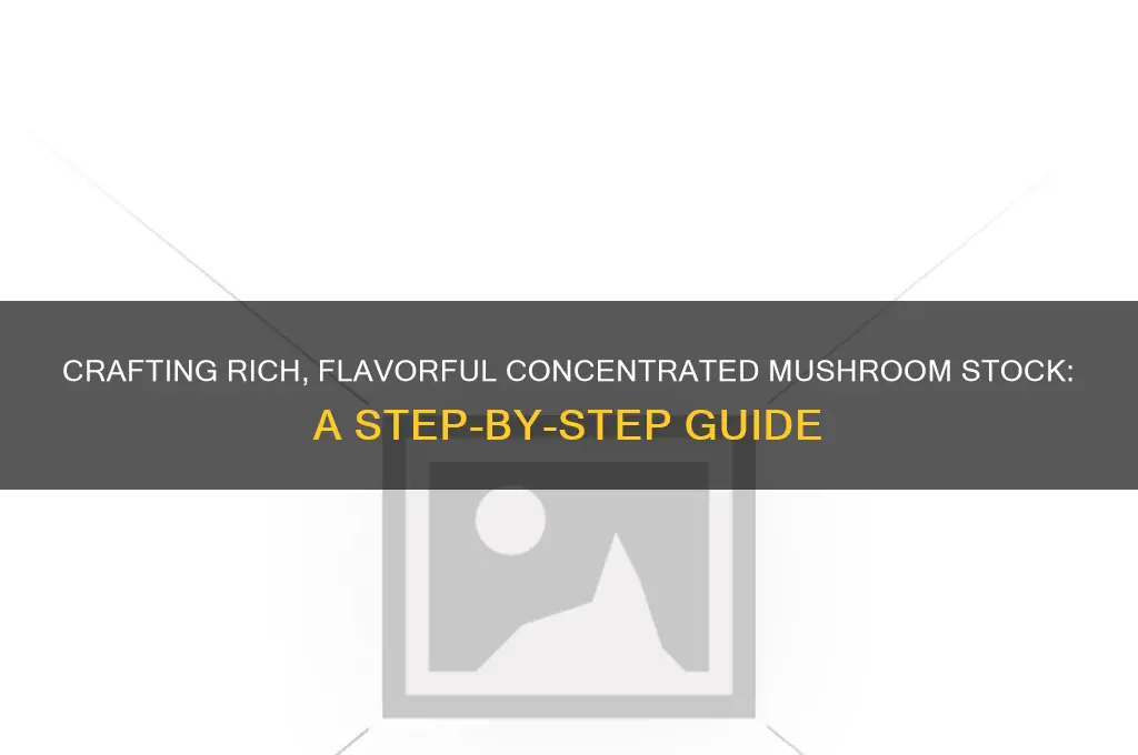 how to make concentrated mushroom stock
