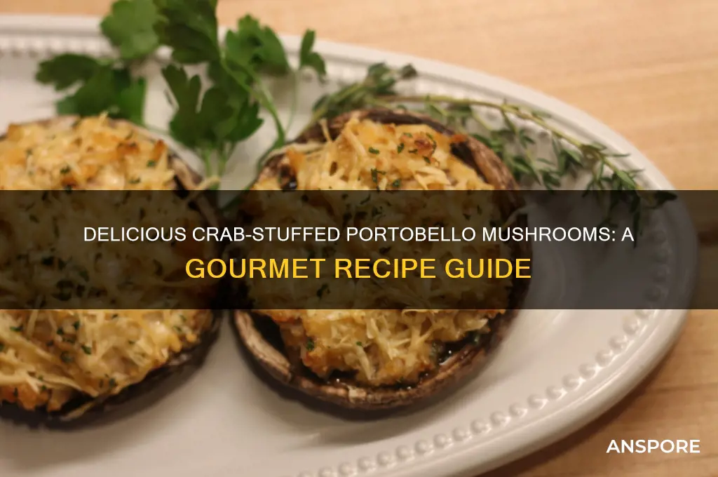 how to make crab stuffed portobello mushrooms