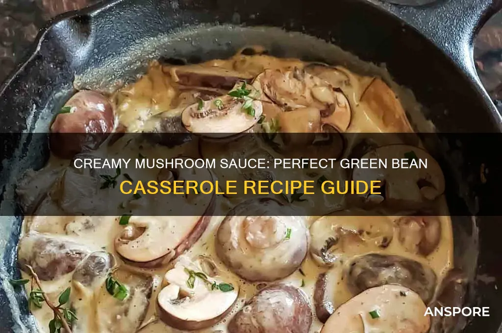 how to make cream of mushroom for green bean casserole