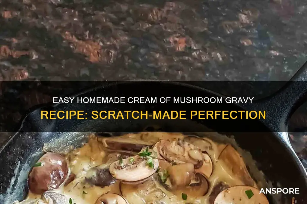how to make cream of mushroom gravy from scratch