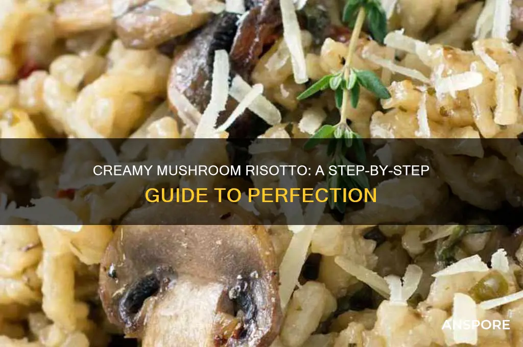 how to make cream of mushroom risotto