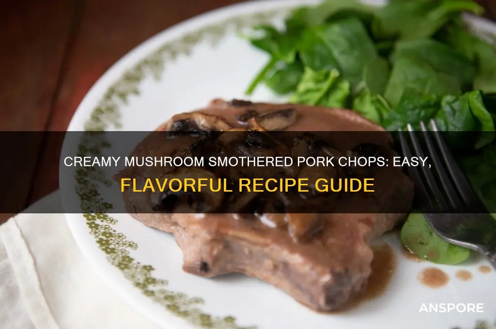 how to make cream of mushroom smothered pork chops