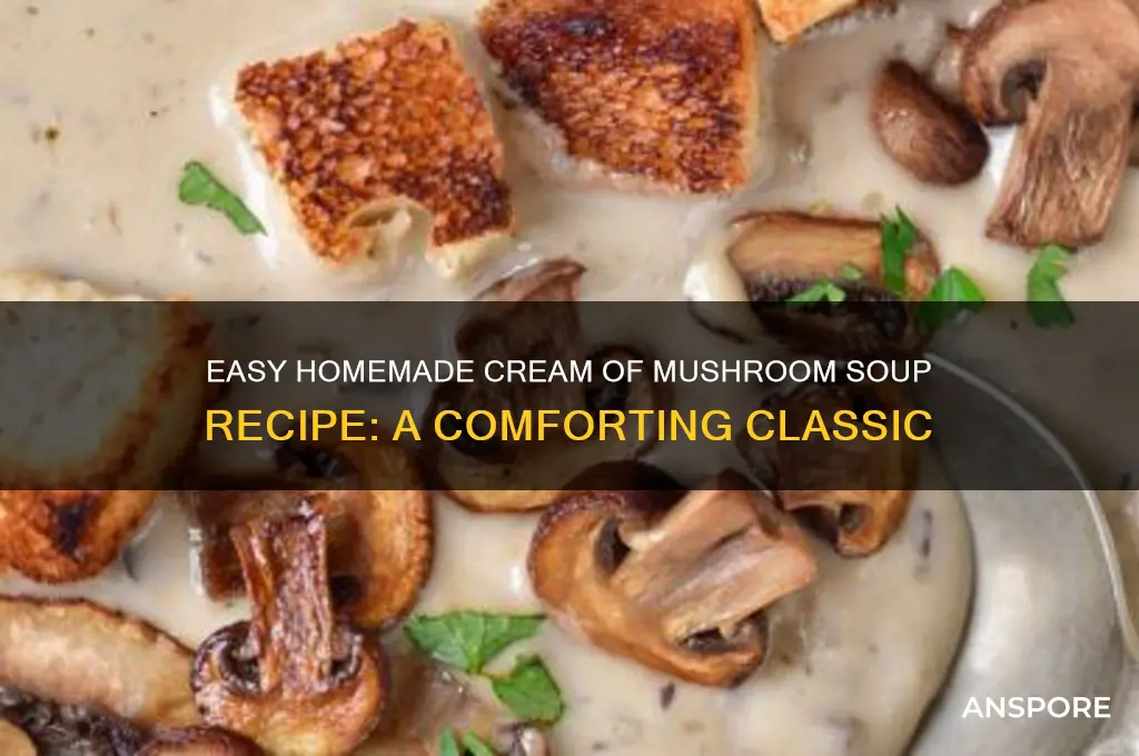 how to make cream of mushroom soup at home