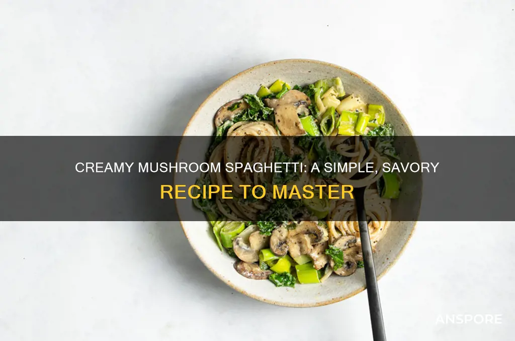 how to make cream of mushroom spaghetti