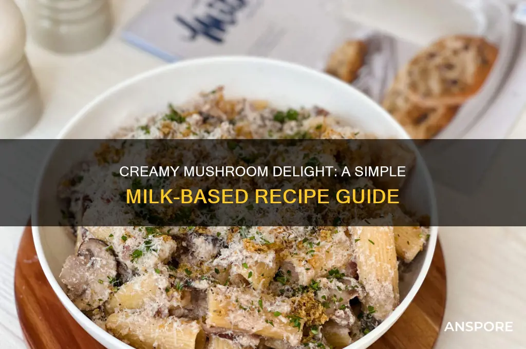 how to make creamed mushrooms with milk