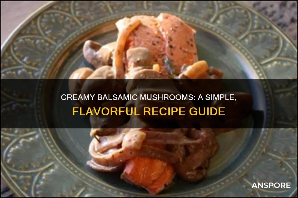 how to make creamy balsamic mushrooms