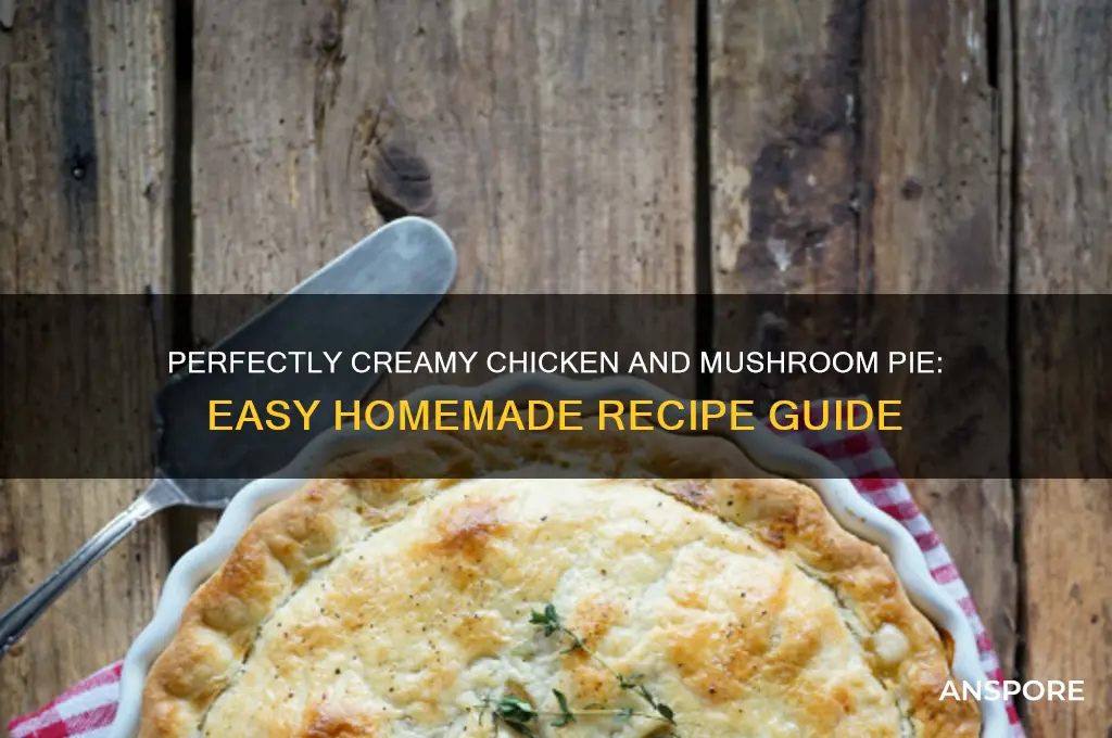 how to make creamy chicken and mushroom pie