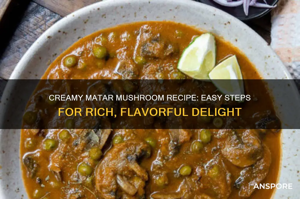 how to make creamy matar mushroom