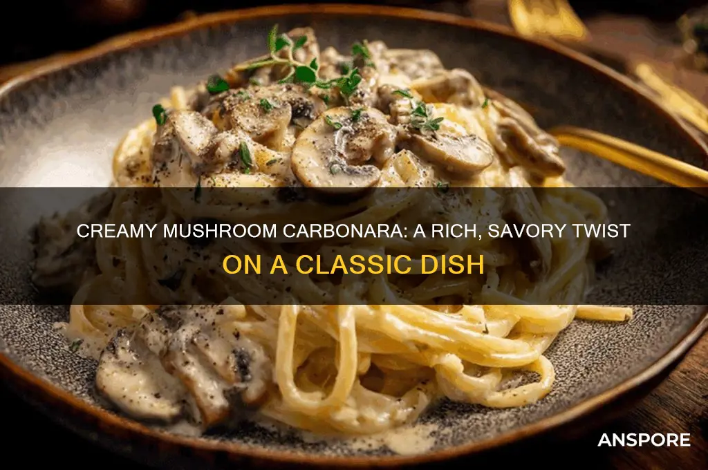 how to make creamy mushroom carbonara