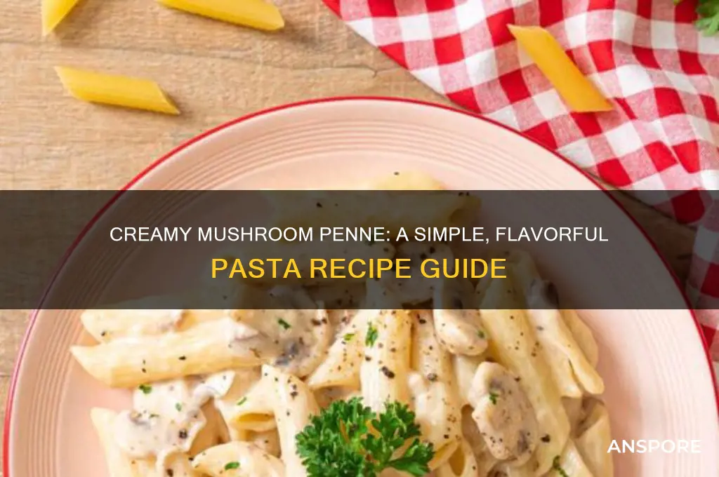 how to make creamy mushroom penne