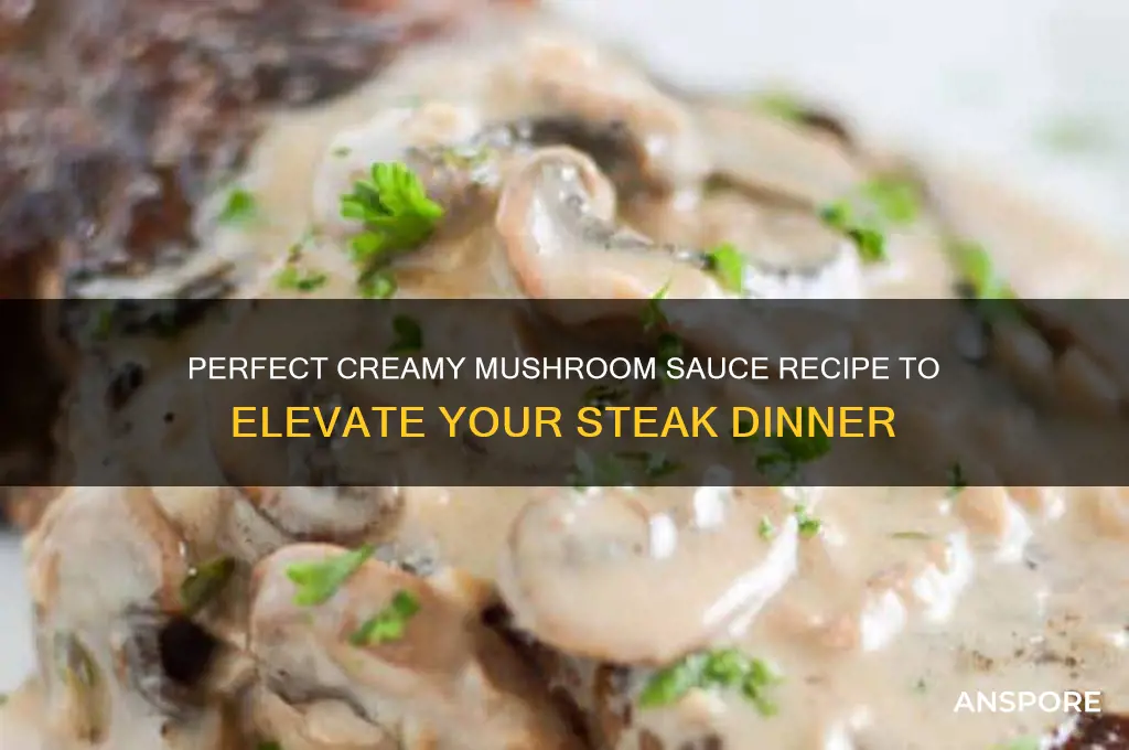 how to make creamy mushroom sauce for steak
