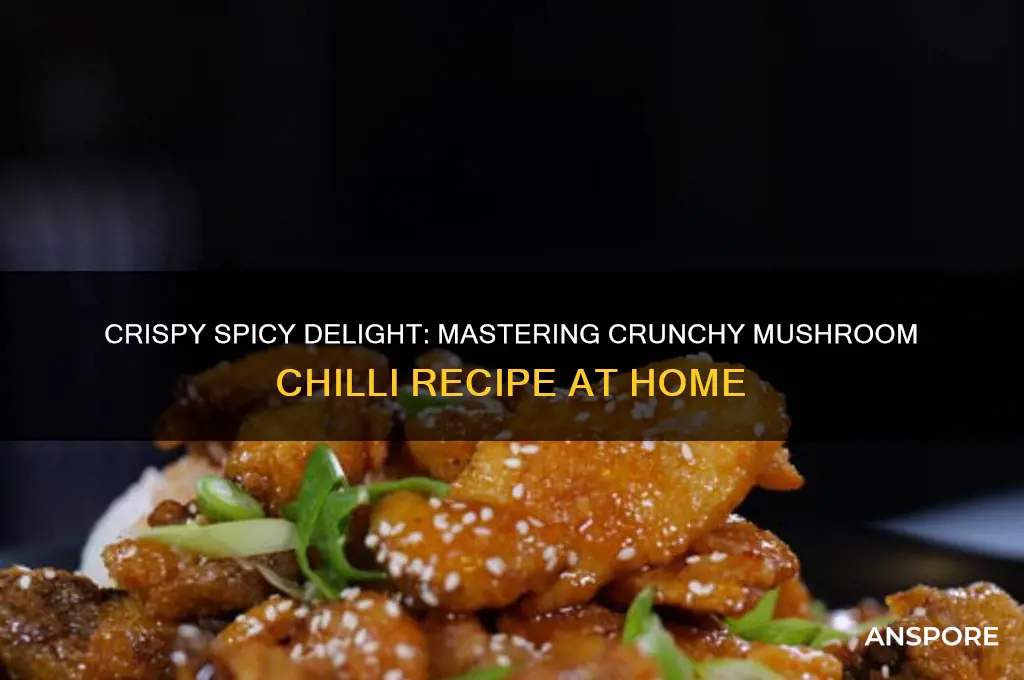 how to make crunchy mushroom chilli