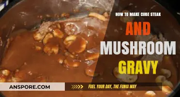 Sizzling Cube Steak with Creamy Mushroom Gravy: A Hearty Recipe