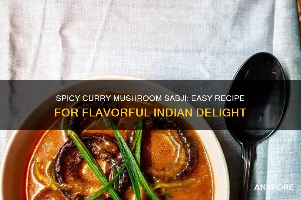 how to make curry mushroom sabji