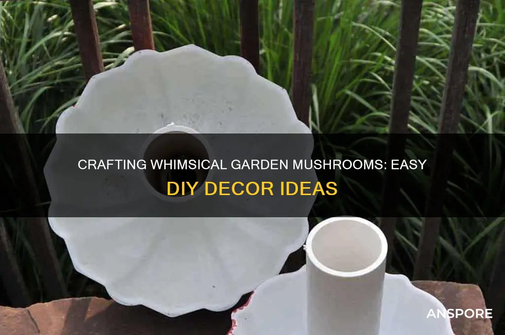 how to make decorative garden mushrooms