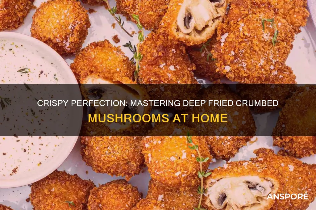 how to make deep fried crumbed mushrooms
