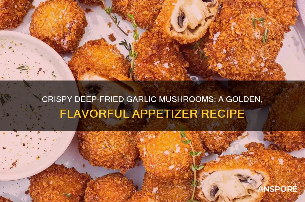 how to make deep fried garlic mushrooms
