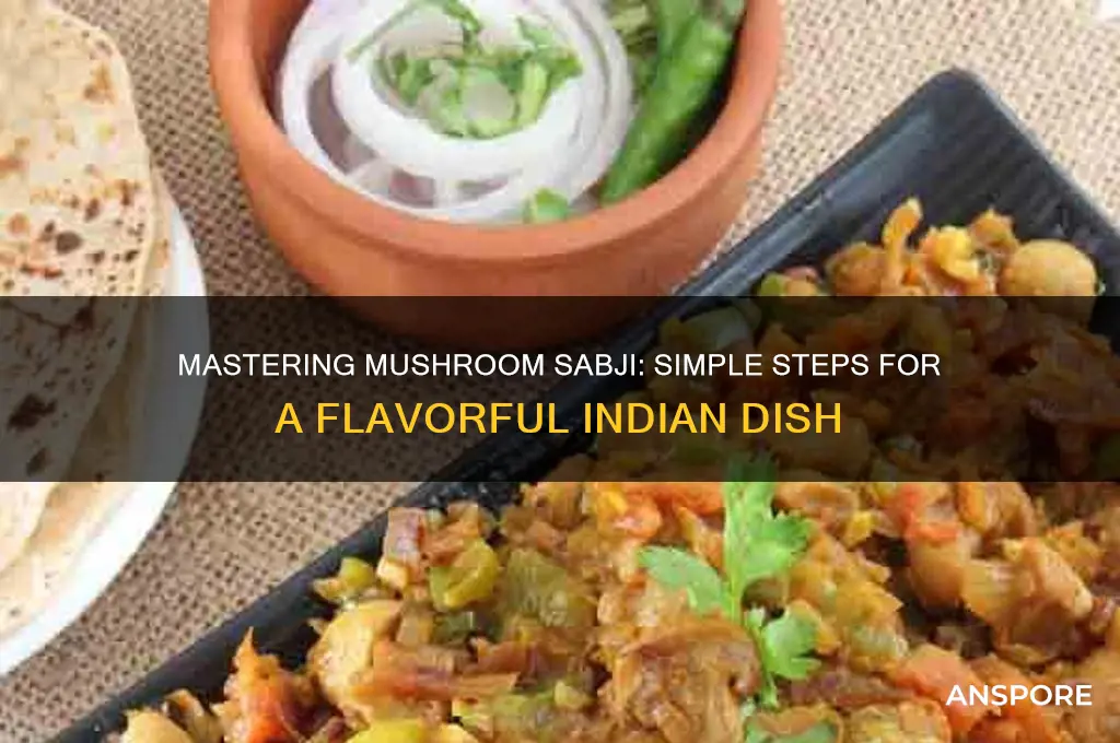 how to make delicious mushroom sabji