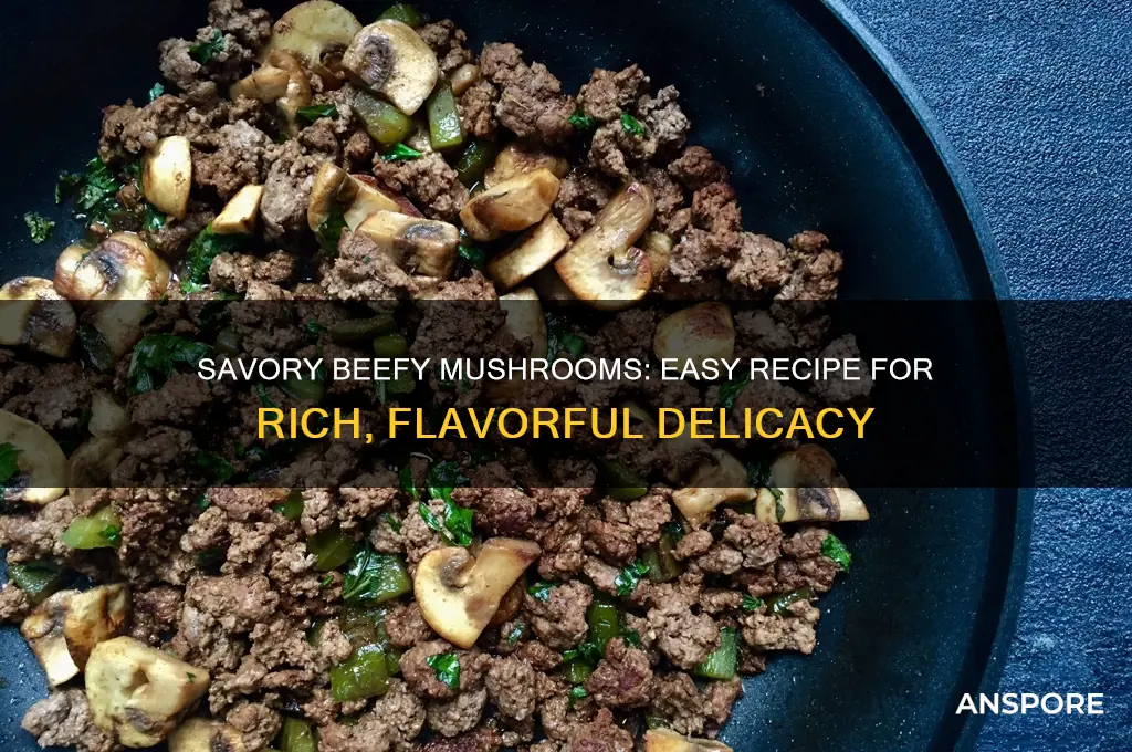 how to make delivious beefy mushrooms