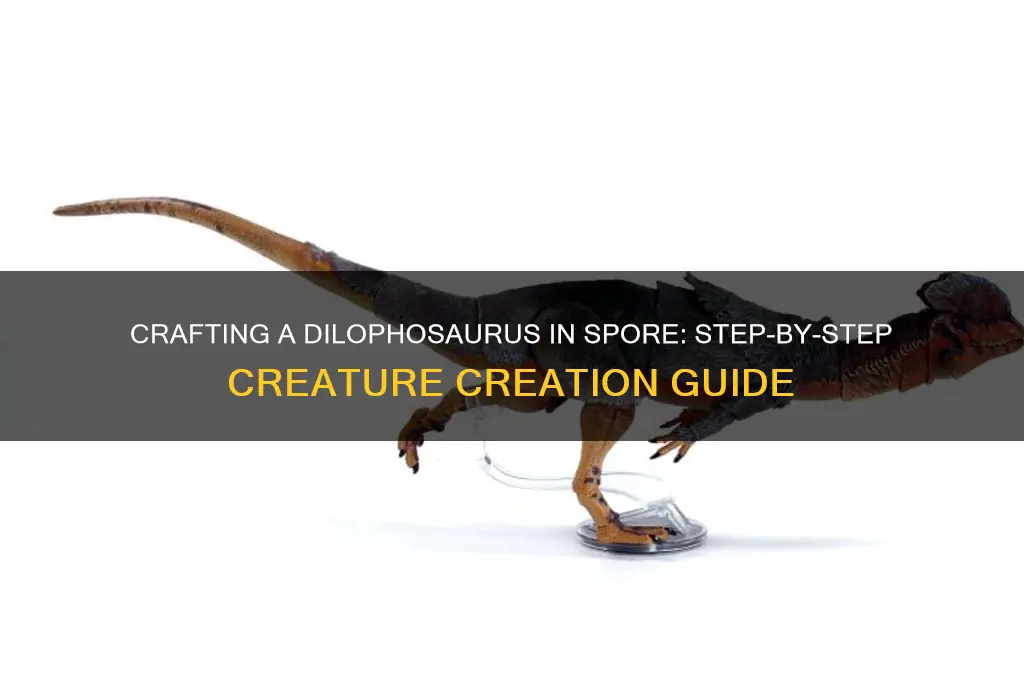 how to make dilophosourus in spore
