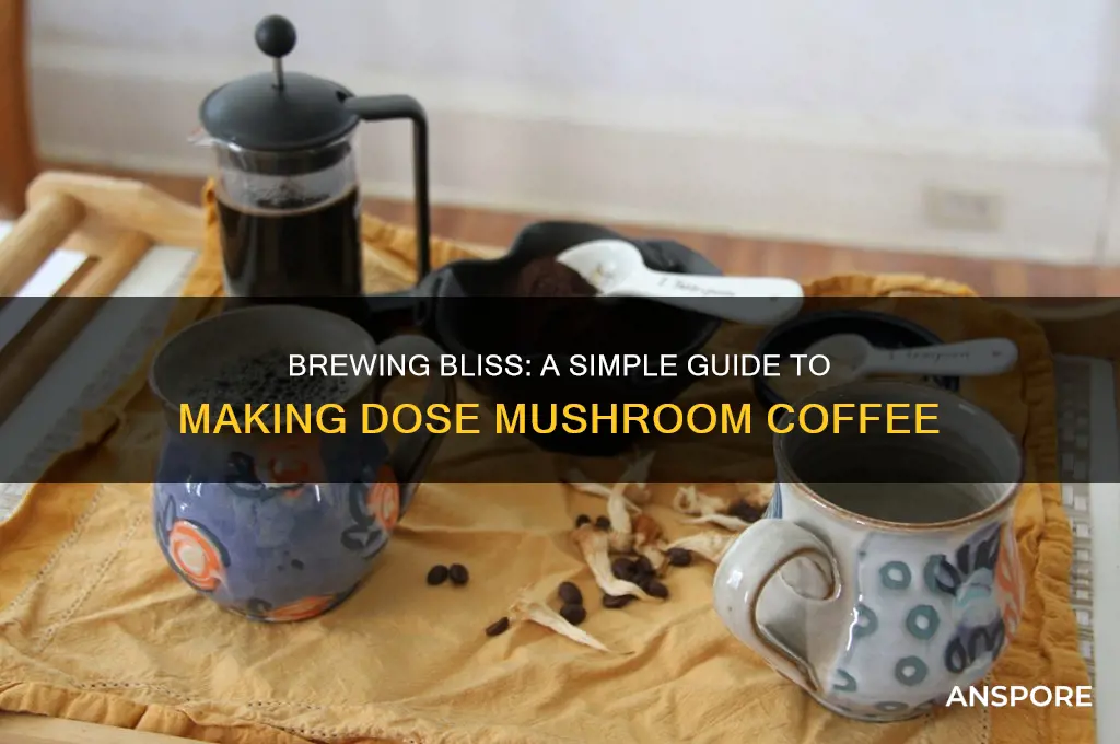how to make dose mushroom coffee