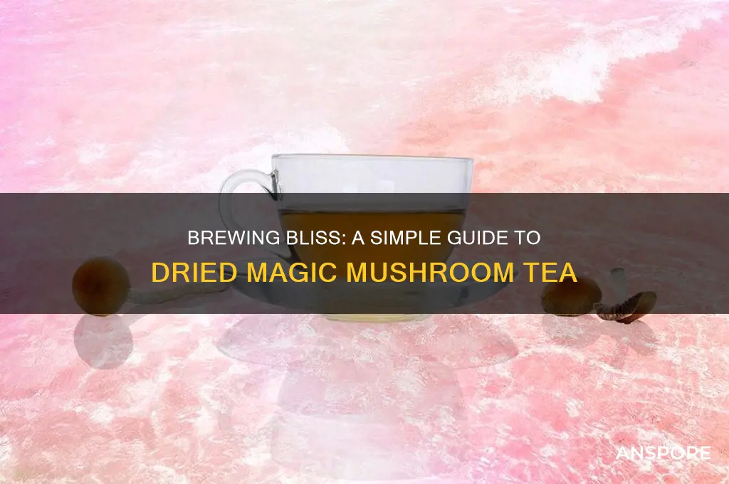 how to make dried magic mushroom tea
