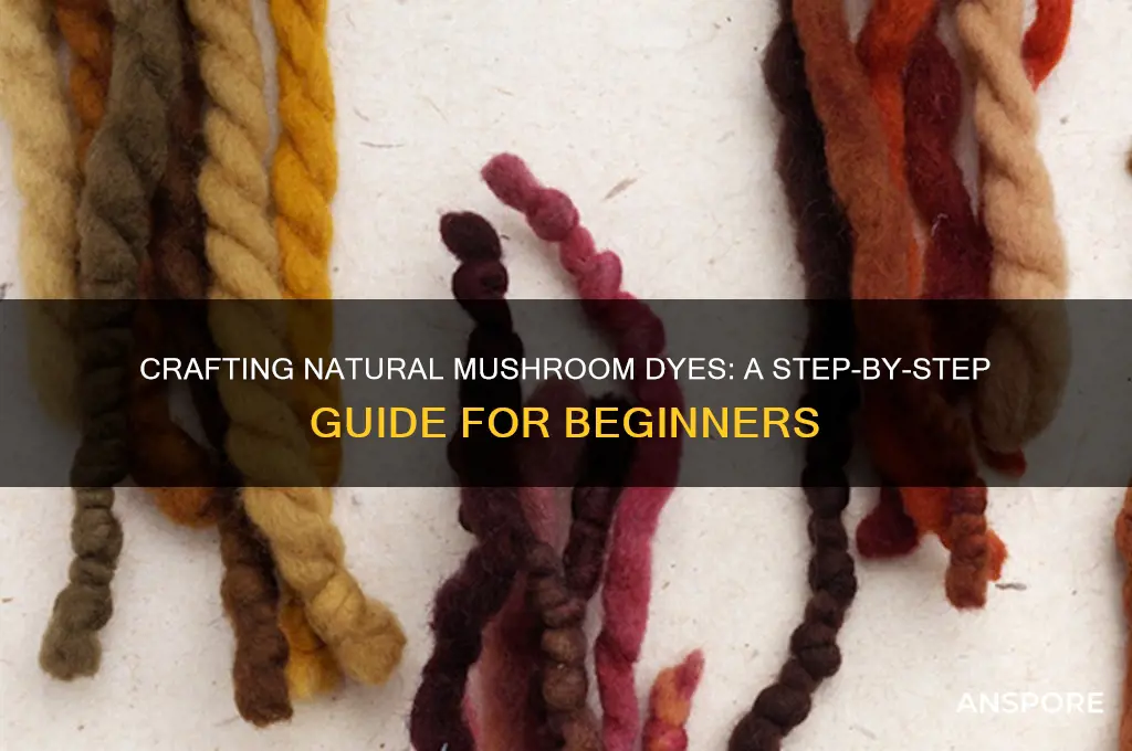 how to make dye from mushrooms