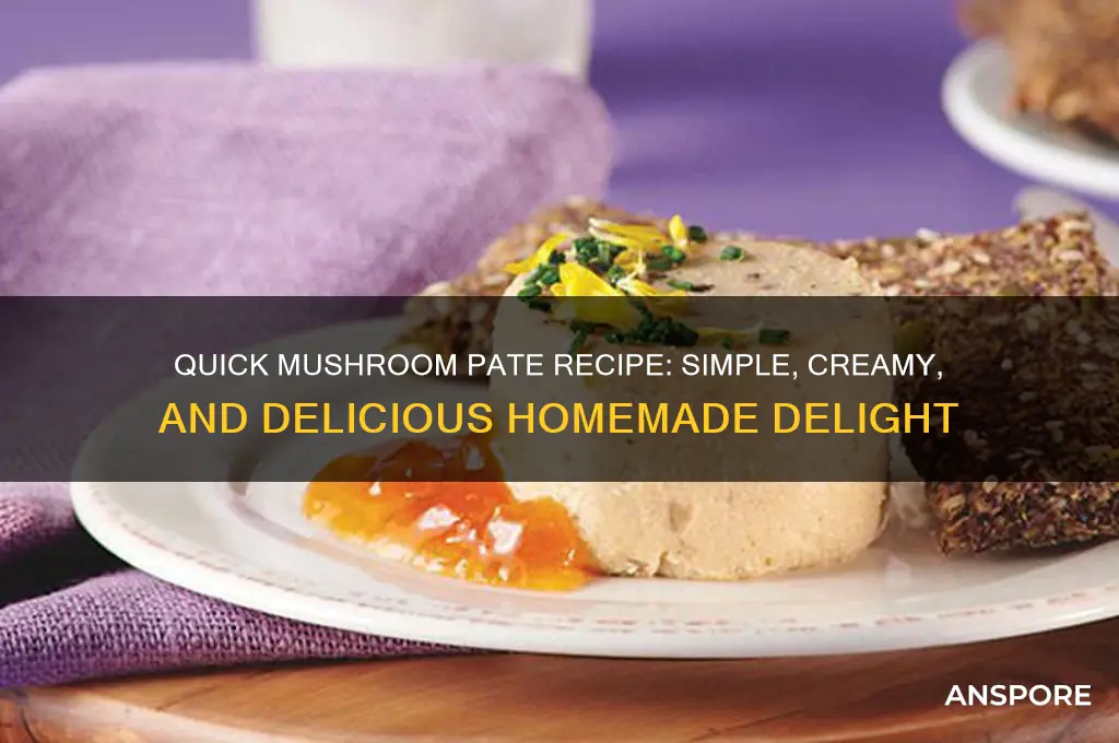 how to make easy mushroom pate