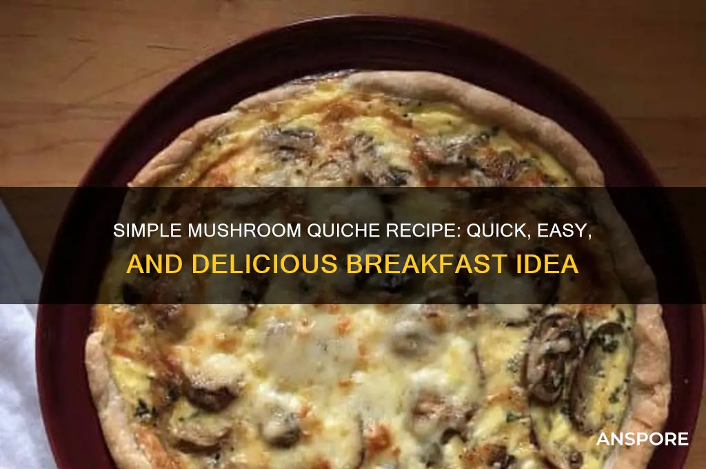 how to make easy mushroom quiche